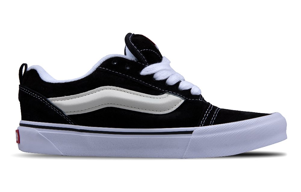 Vans Knu Skool Anti-Slip Wear-Resistant Low-Top Skateboard Shoes Unisex Black