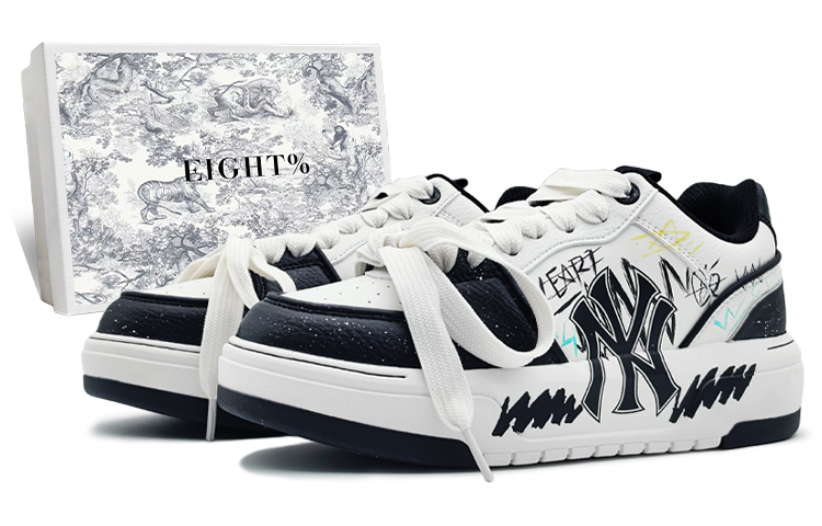 MLB Chunky Liner Low-Top Skateboard Shoes Unisex White