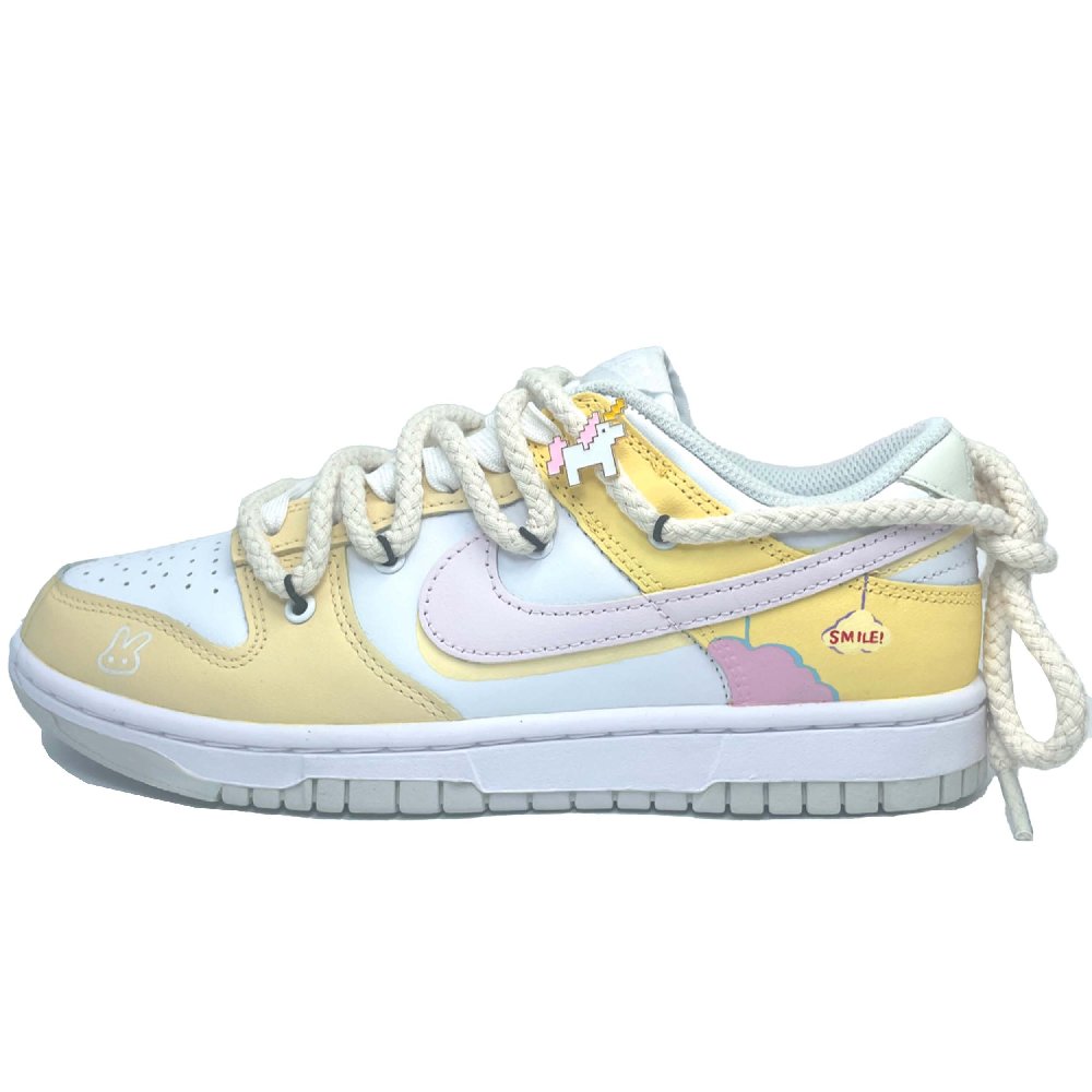 Nike Skateboard Shoes Unisex Low-Top Yellow