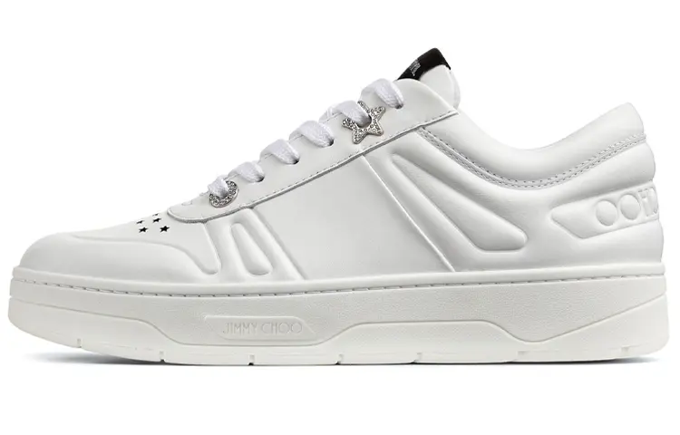 Jimmy Choo Hawaii Low top Stylish Skateboarding Shoes Women's White