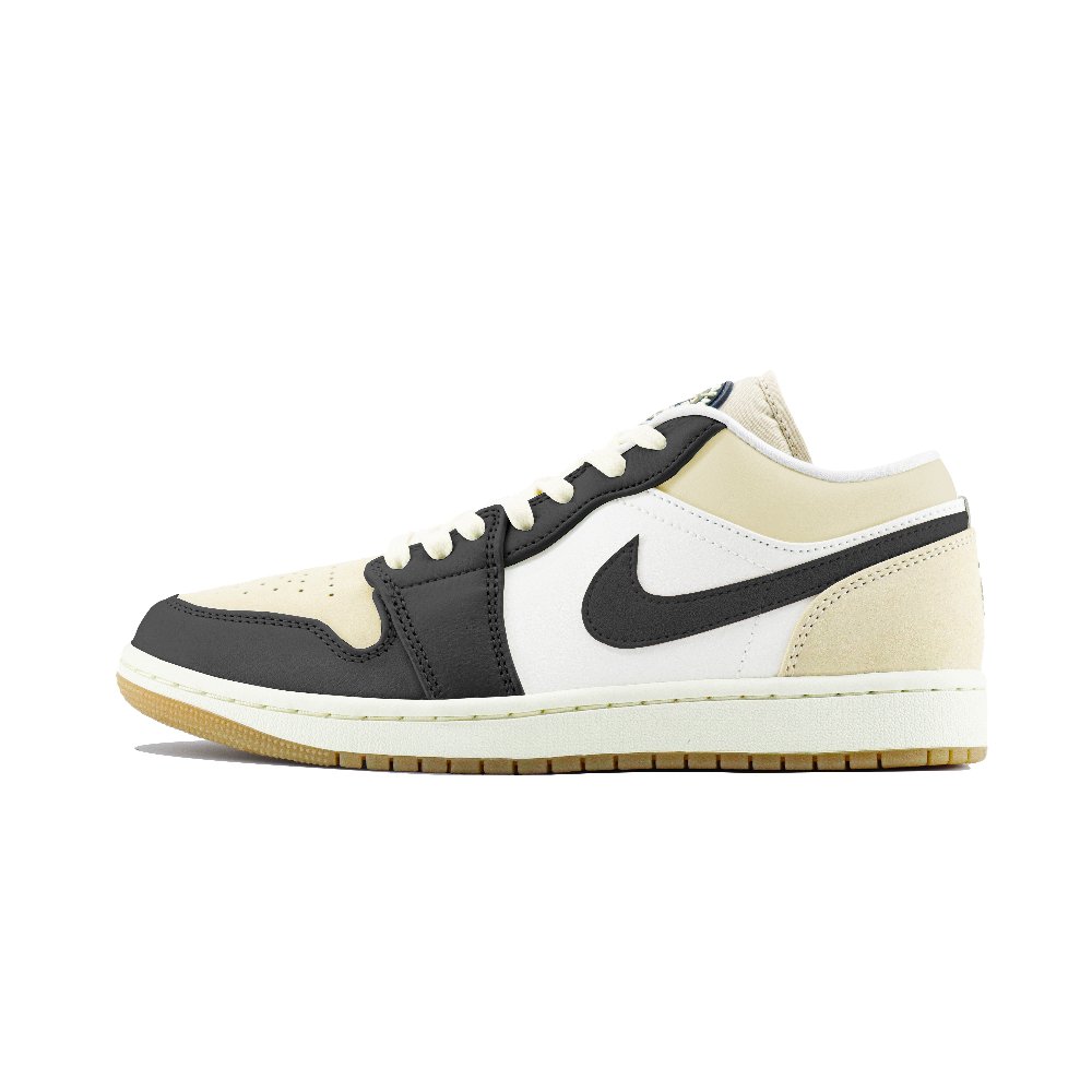 Jordan Air Jordan 1 Low Dongdan Abrasion Resistant Low Top Vintage Basketball Shoes Men's White Brown
