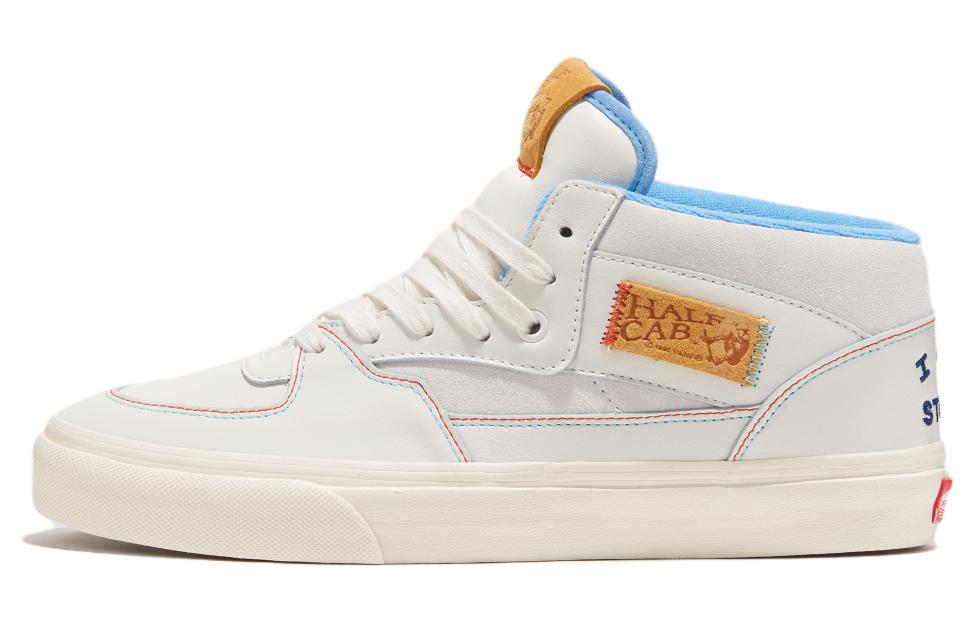 IAB STUDIO x Vans Mid top Skateboard Shoes Unisex White Brown
