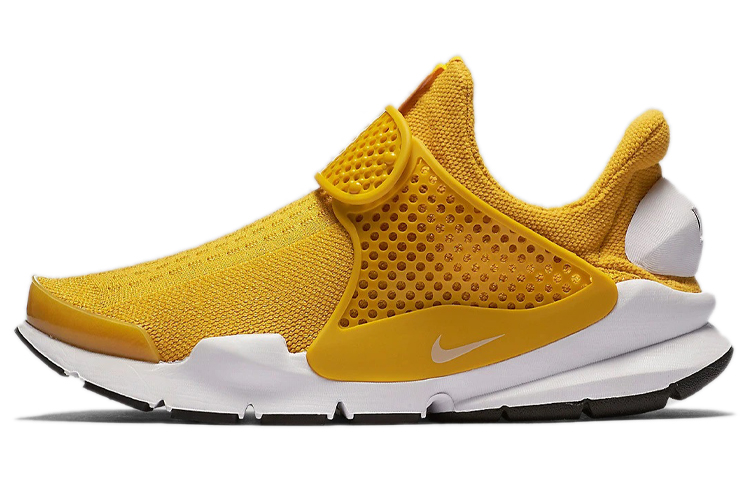 Nike Sock Dart Shock Absorbers Slip Resistant Low Top Casual Shoes Women's Yellow White
