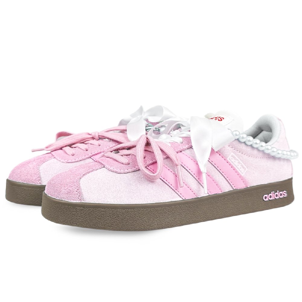 Adidas Neo VL Court Lifestyle BNK Naughty Pink Beauty Abrasion Resistant Low Top Skateboard Shoes Women's Pink