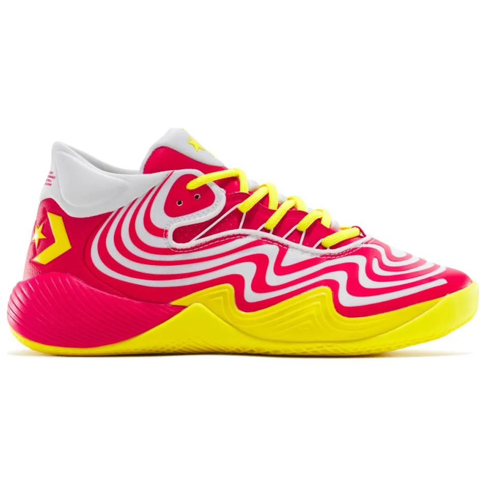 Converse All Star BB Shift Anti-Slip Wear-Resistant Mid-Top Basketball Shoes Unisex Red Yellow