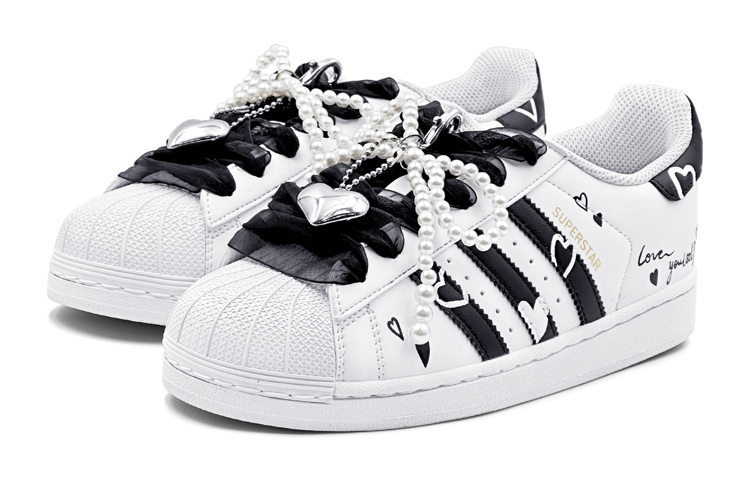 Adidas Originals Superstar Skateboard Shoes Unisex Low-Top Black/White купить в интернет-магазине Yoocart с быстрой доставкой по России.