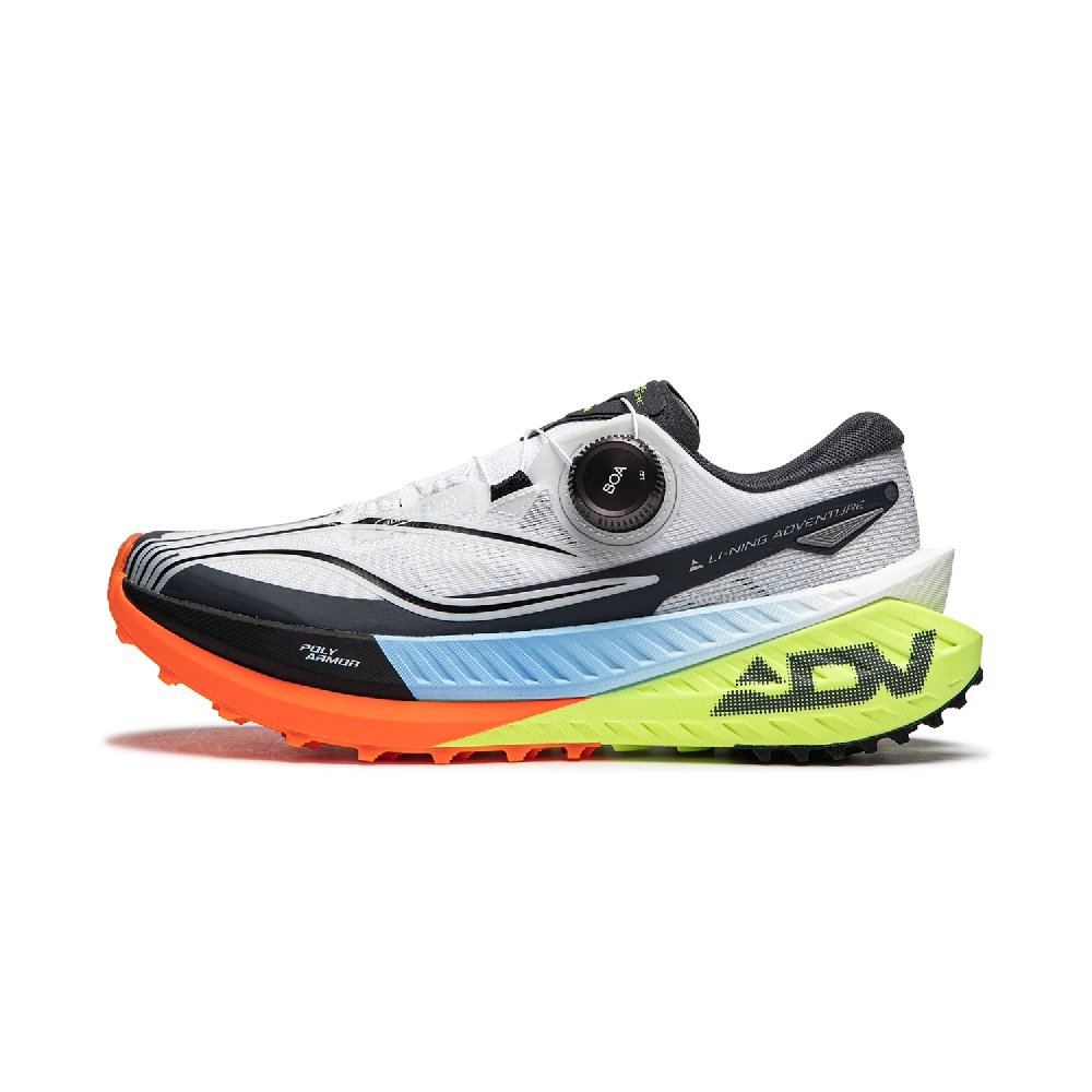 LiNing Dilu Cushioning Anti-Slip And Wear-Resistant Low-Top Trail Running Running Shoes Women's Black White