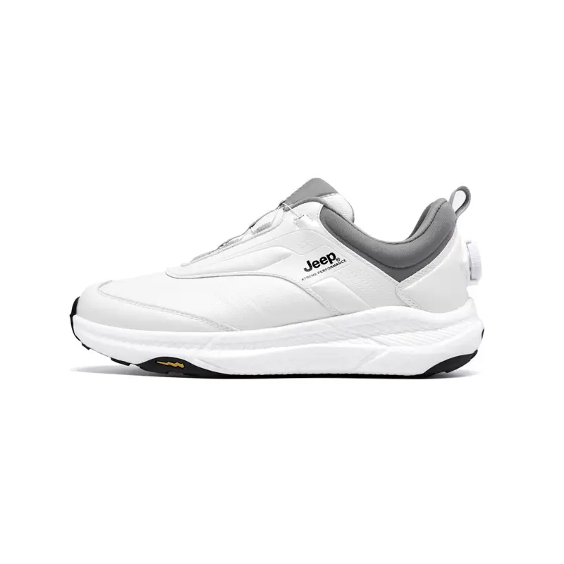 Jeep Athletic Shoes Low Top Mountaineering Hiking Shoes Men's Ivory White