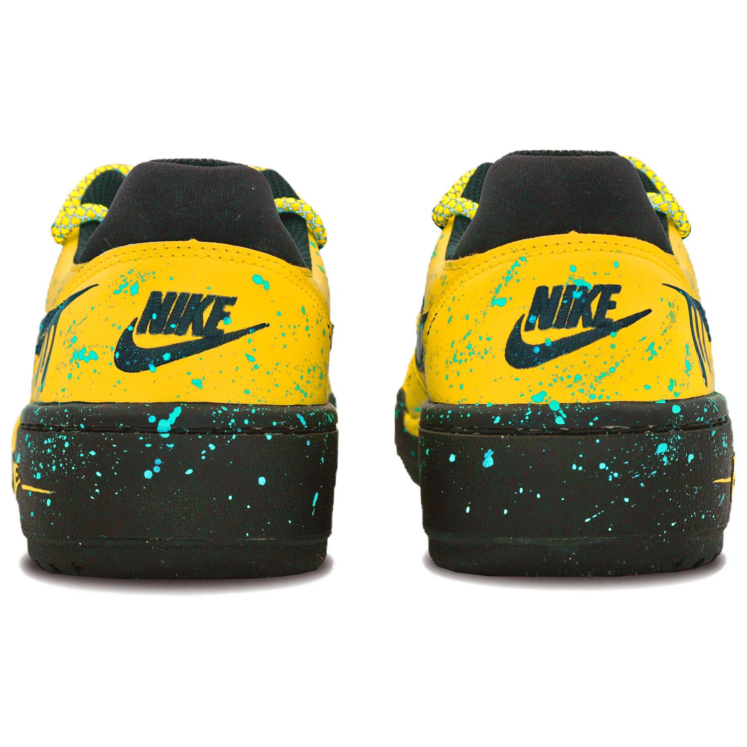 Nike Full Force Dark Night Iridescent Cushioning, Wear Resistant Low Top Skateboard Shoes Unisex Yellow купить в интернет-магазине Yoocart с быстрой доставкой по России.