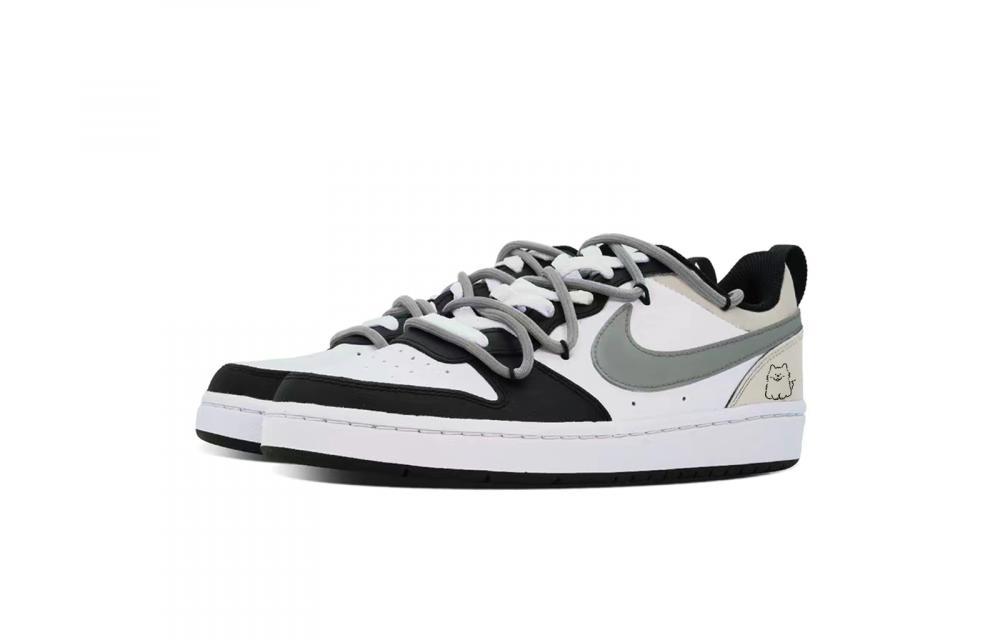 Nike Court Borough Puppy Fragment Anti Slip Wear Resistant Low Top Skateboard Shoes GS Haze Gray купить в интернет-магазине Yoocart с быстрой доставкой по России.