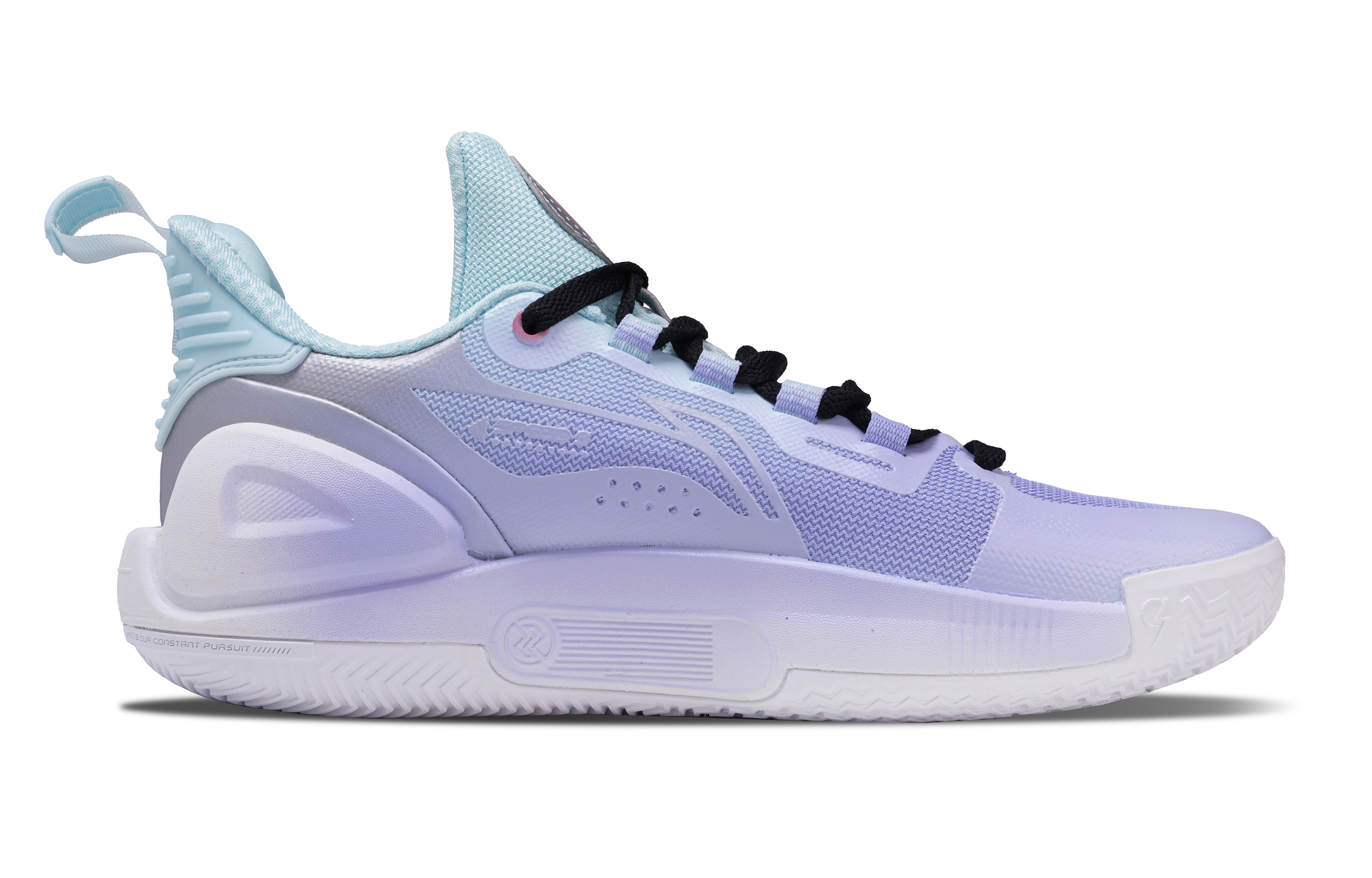 LiNing Speed 9 Shock Absorbers Slip Resistant Abrasion Resistant Low top Basketball Shoes Men's Blue Purple