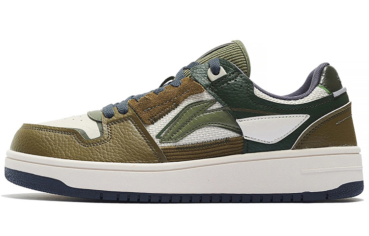 LiNing Tianji Slip Resistant, Abrasion Resistant, Lightweight Low Top Skateboard Shoes Men's Yellow Green