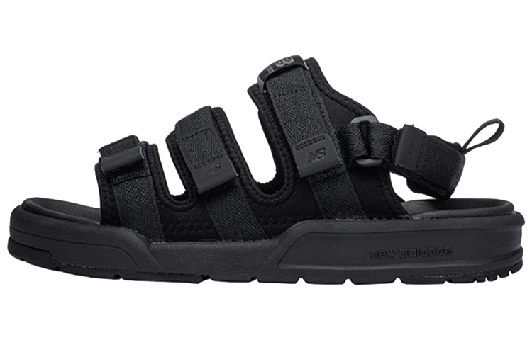 New Balance Velcro Unisex Black Sandals