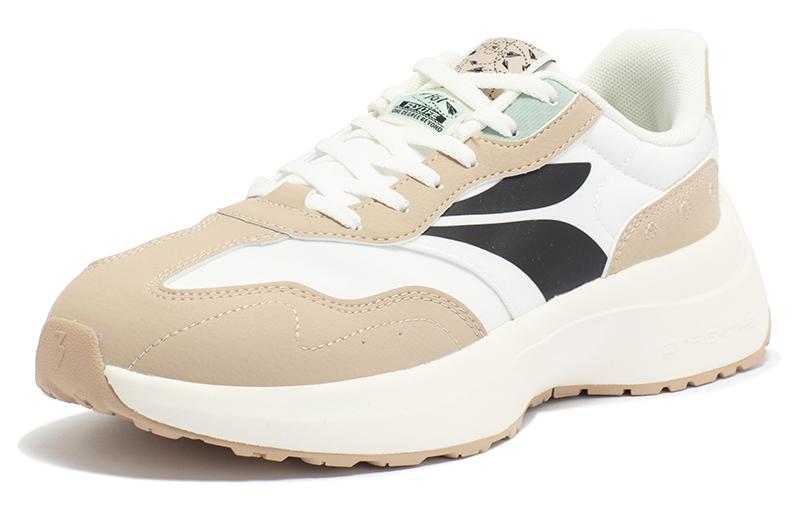 361° Anti Slip Wear Resistant Low Top Casual Running Shoes Women's White Umber