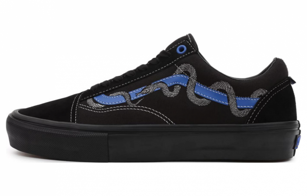 Vans Breana Geering X Skate Old Skool 'Black Blue Snake'