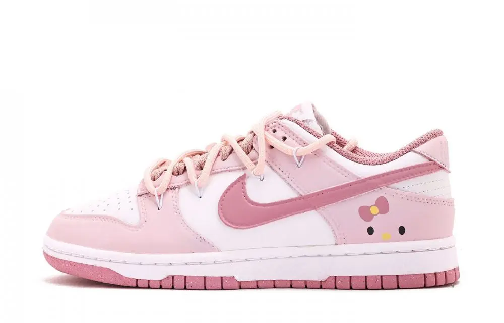 Nike Dunk Coverage Low top Skateboard Shoes Unisex Pink White