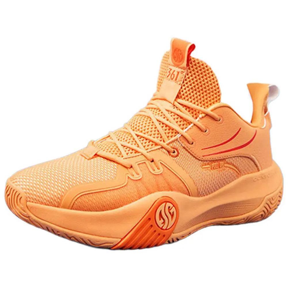 361° Ag Volley Cushioned Wear-Resistant Breathable Low-Top Basketball Shoes Men's Orange