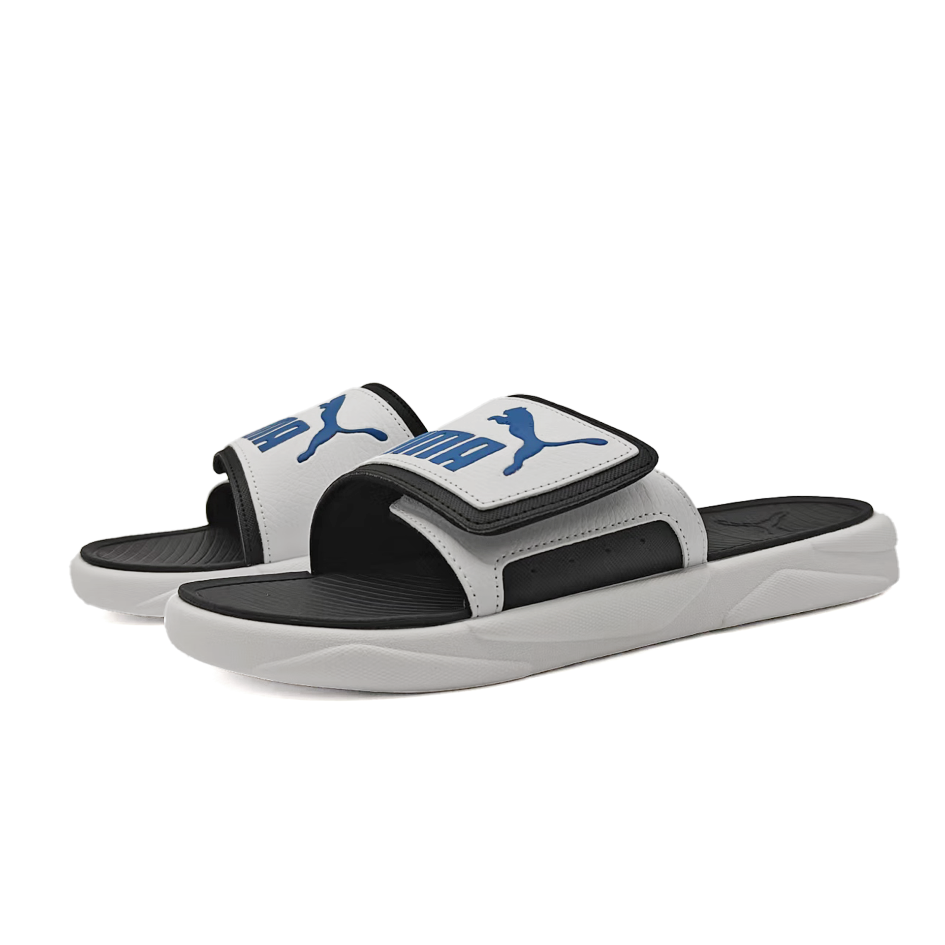 PUMA ROYALCAT COMFORT 2 Rubber Odor Resistant Slide Slippers Unisex Blue Black White купить в интернет-магазине Yoocart с быстрой доставкой по России.