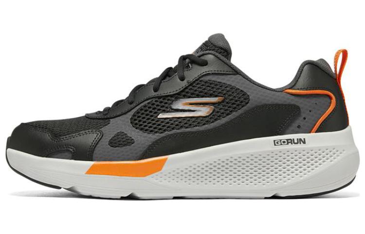 Skechers GO RUN Elevate Low Top Casual Running Shoes Men's Black Orange