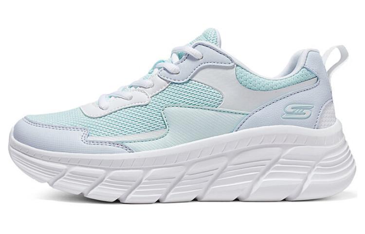 Skechers Cushioning Wear-Resistant Low-Top Casual Shoes Women's Blue White