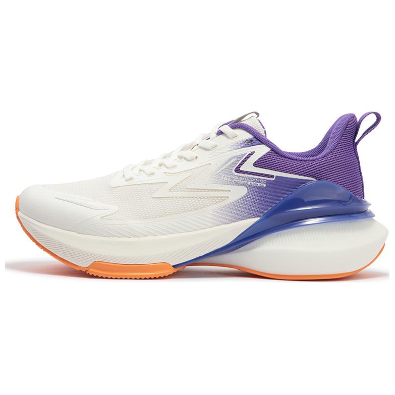 361° Abrasion Resistant Low Top Running Shoes Men's White Purple