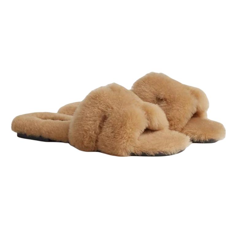HERMES Oran Slide Slippers Women's Brown купить в интернет-магазине Yoocart с быстрой доставкой по России.