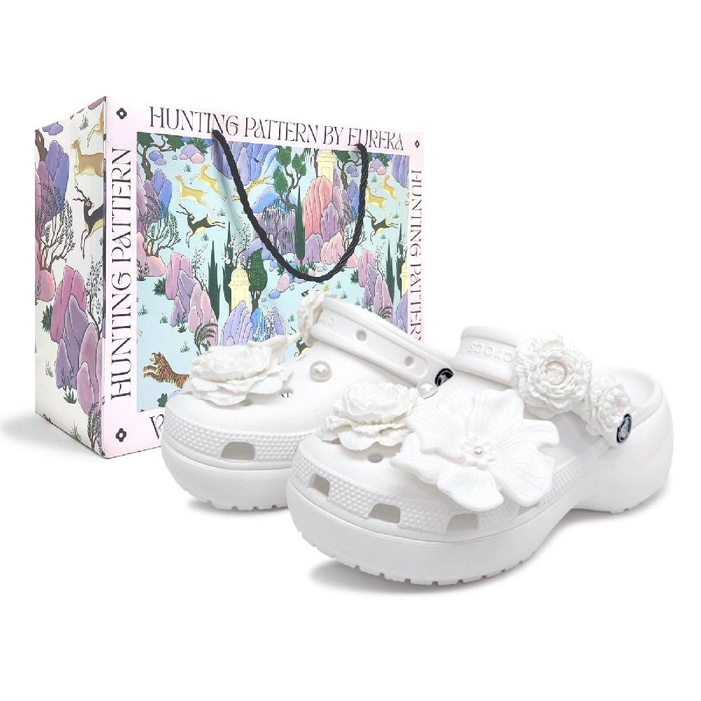 Crocs Classic Platform Clog Clogs Women's White