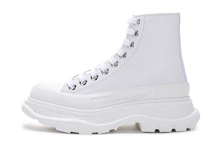 Alexander McQueen Tread Slick Platform Shoes Women's White