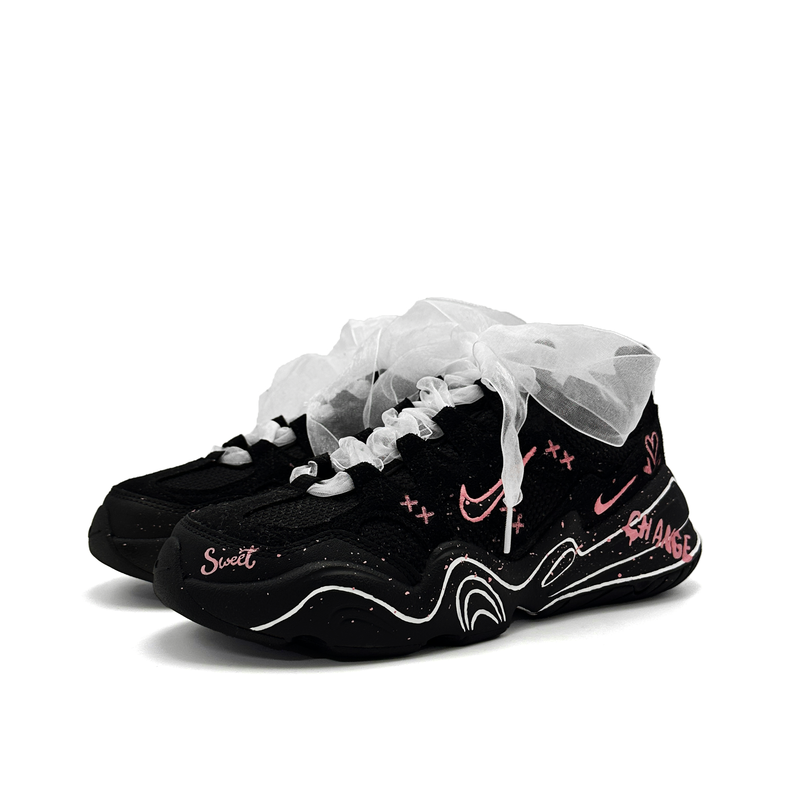 Nike Tech Hera Ink Sweetheart Low top Casual Shoes Women's Black Pink White купить в интернет-магазине Yoocart с быстрой доставкой по России.