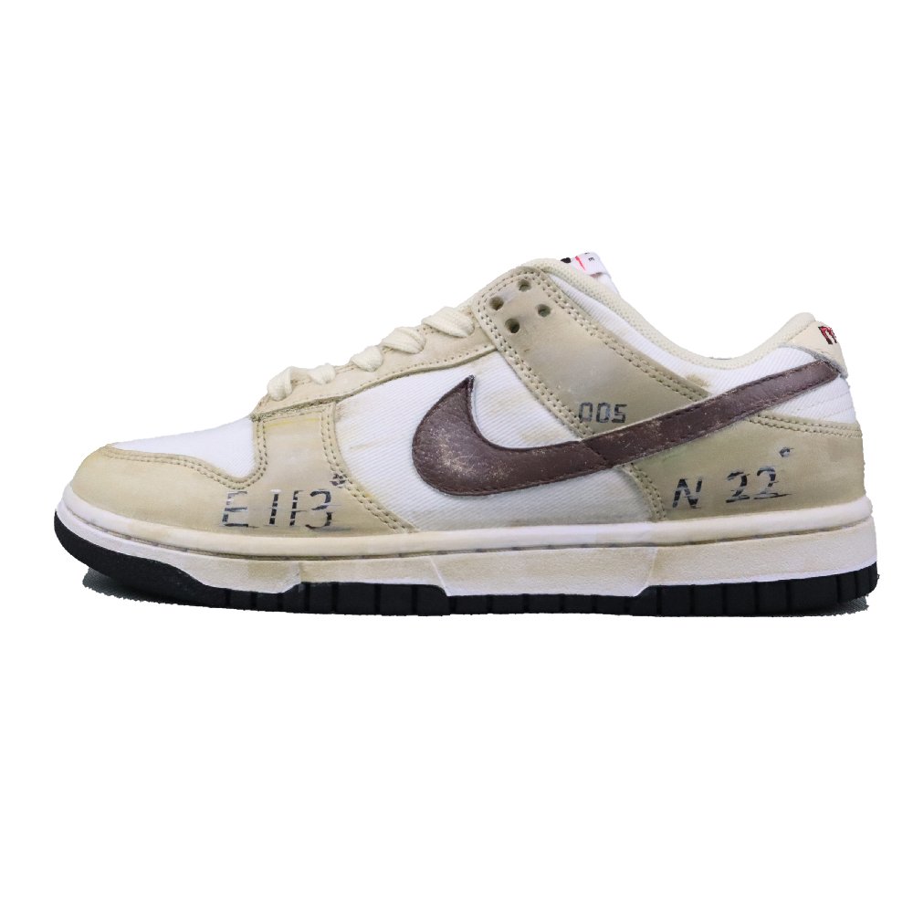 Nike Dunk Jitong Tong Positioning Dongguan Slip-Resistant Low-Top Skateboard Shoes Women's Beige Coffee