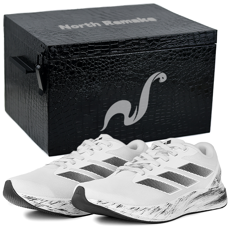 Adidas Duramo RC Wear resistant And Lightweight Low Top Running Shoes Unisex Black White