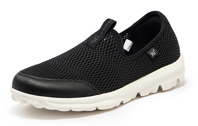 361° One foot Push Series Anti Slip Wear Resistant Low Top Running Shoes Women's Black White купить в интернет-магазине Yoocart с быстрой доставкой по России.