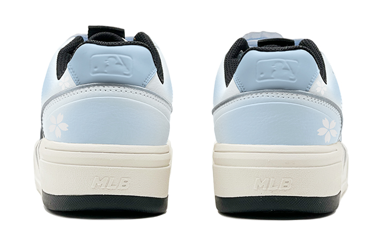 MLB Chunky Liner Romantic 520 Blue Cherry Blossom Love Low-Top Skateboard Shoes Unisex Blue White