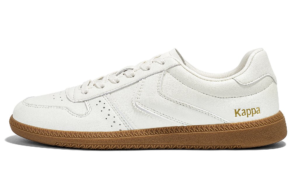 Kappa Back to Back Anti Slip Wear Resistant Low Top Skateboard Shoes Unisex White