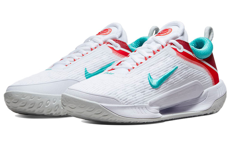 Nike Court Zoom Nxt Hc White Light Silver Habanero Red Washed Teal Women's купить в интернет-магазине Yoocart с быстрой доставкой по России.