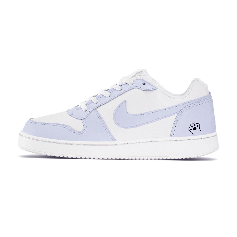 Nike EBERNON Abrasion Resistant Low Top Skateboard Shoes Women's Light Purple
