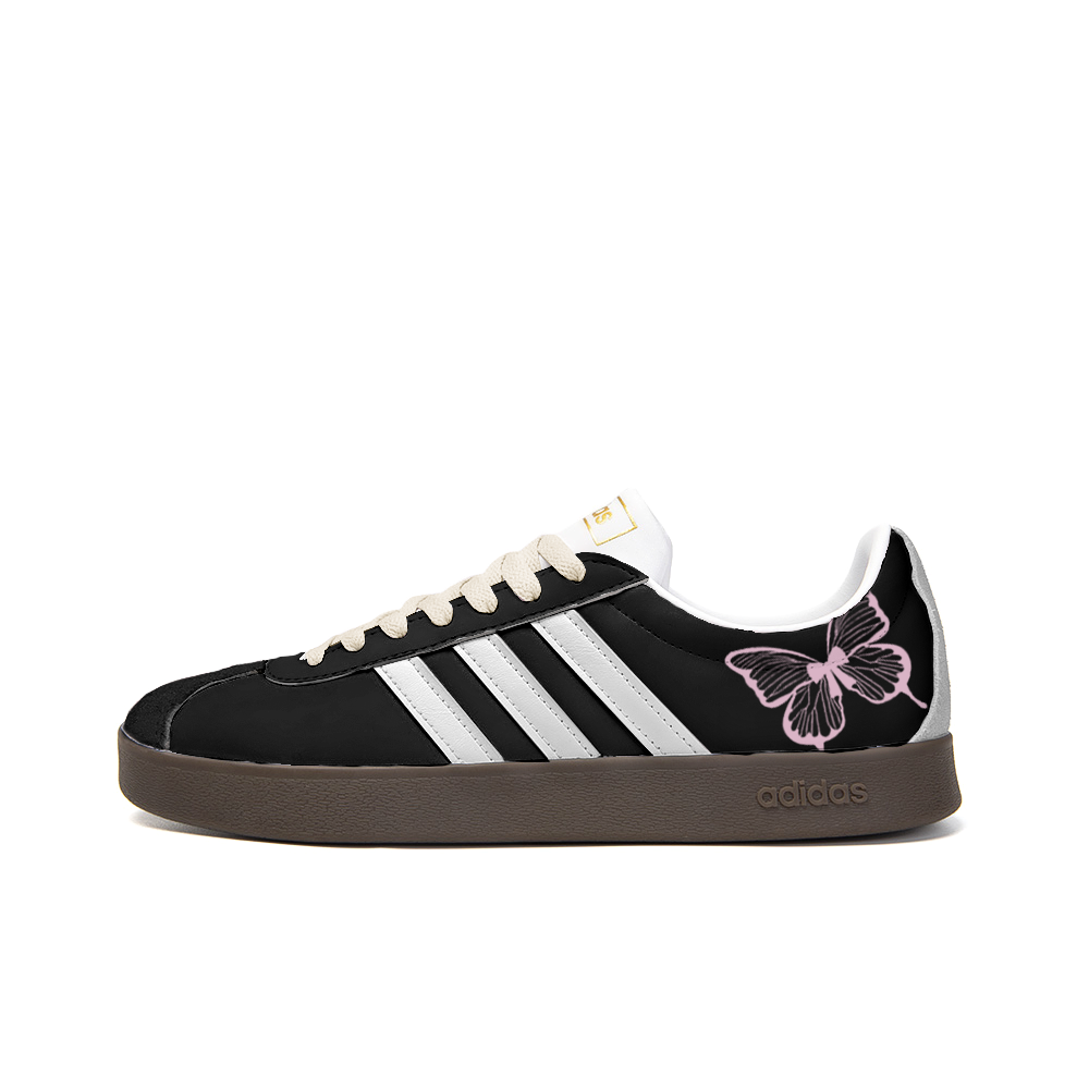 Adidas Neo VL Court 2.0 Wear-resistant And Lightweight Low-Top Skateboard Shoes Unisex Black