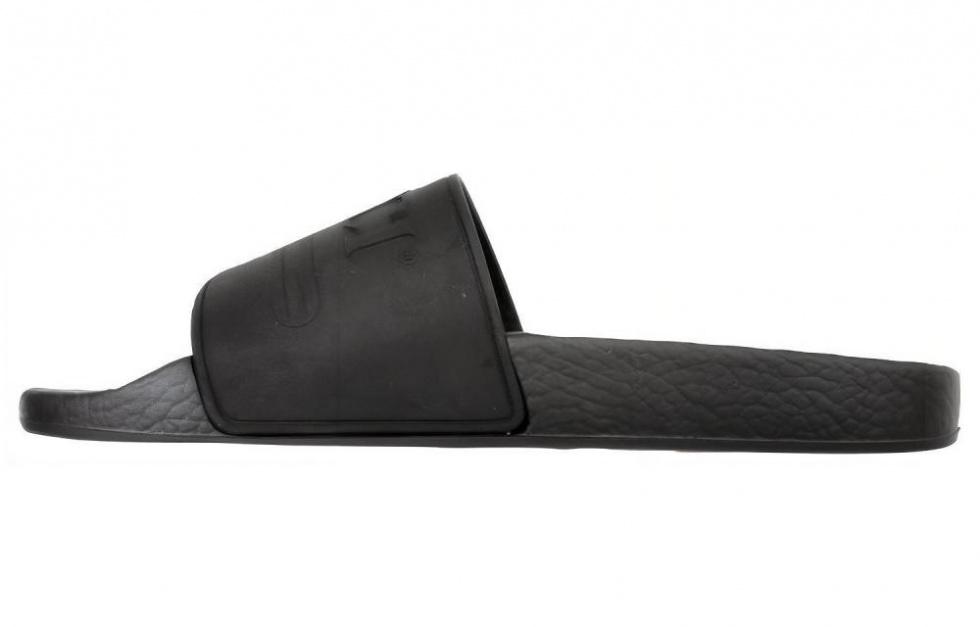 GUCCI Logo Slide Black Rubber Women's