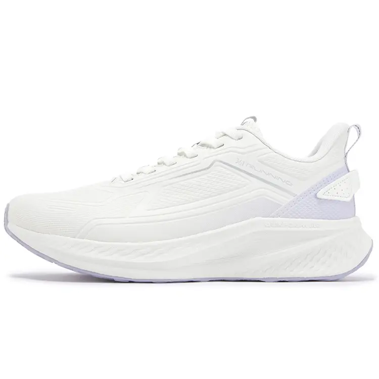 361° Shock Absorbers Slip Resistant Abrasion Resistant Low top Running Shoes Women's Feather White Chalk Purple