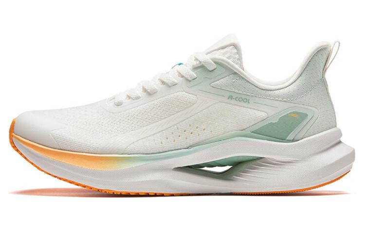 Anta Cushioning, Breathable, Lightweight Low top Running Shoes Women's White Green