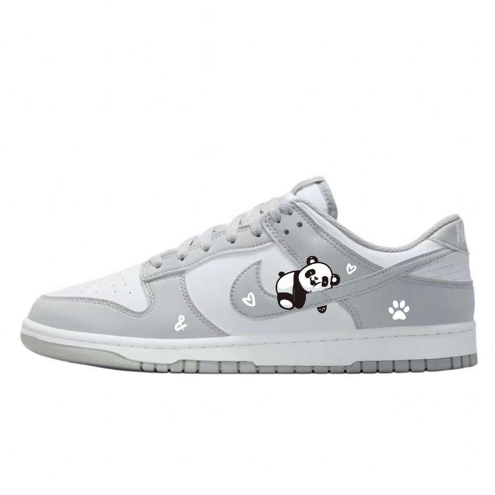 Nike Dunk Abrasion Resistant Low Top Skateboard Shoes Men's White