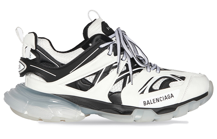 Balenciaga Track Clear Sole White Black