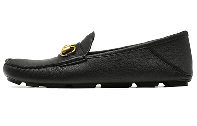 GUCCI Horsebit Casual Shoes Men's Black