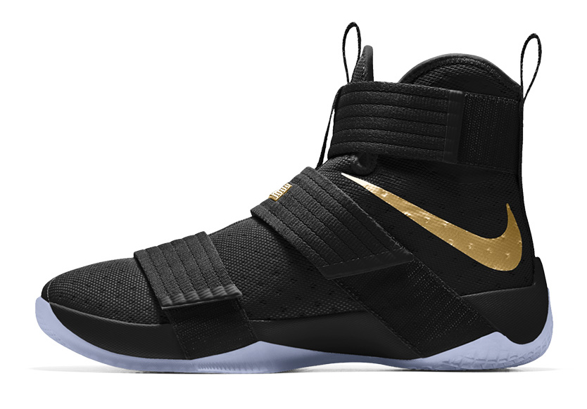 Nike LeBron Zoom Soldier 10 Black Gold 'Black Gold Yellow Gold'