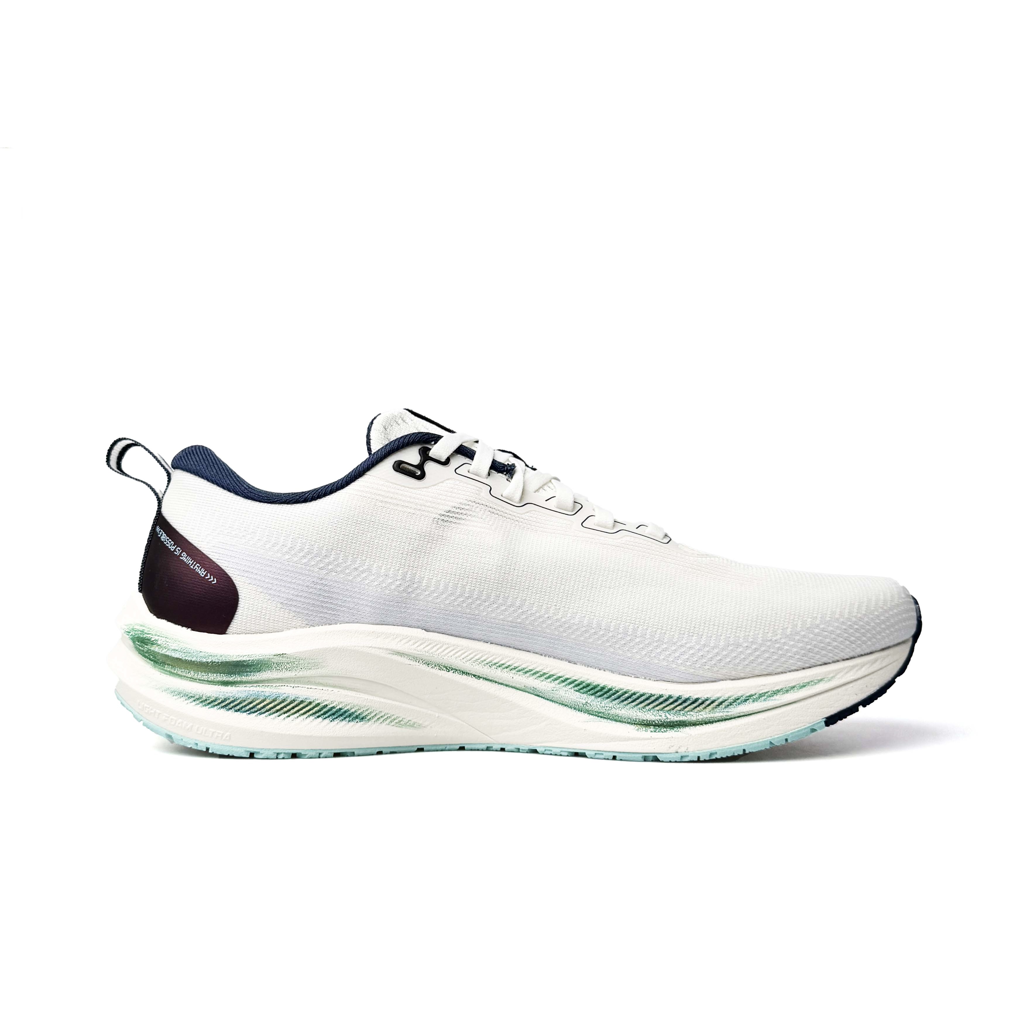 LINING Red Hare 8 Running Shoes Men's Low top White/Green/Gold