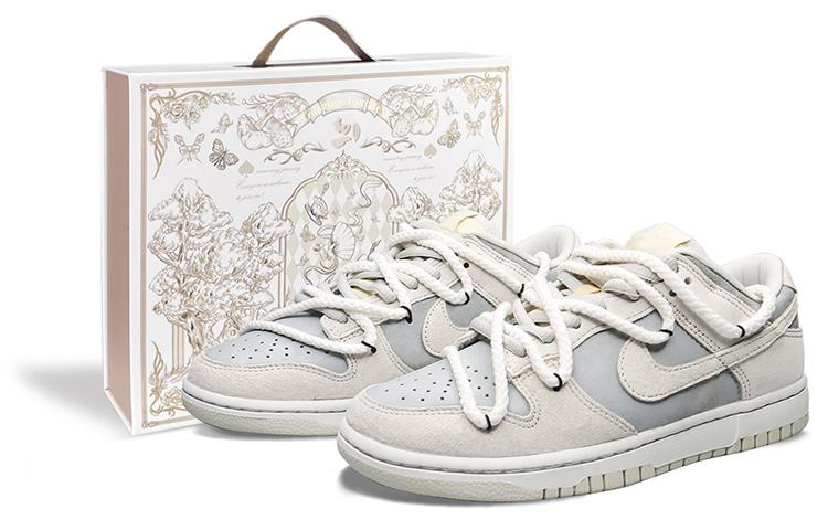 Nike Dunk Skateboard Shoes Men Low-Top Cream Gray