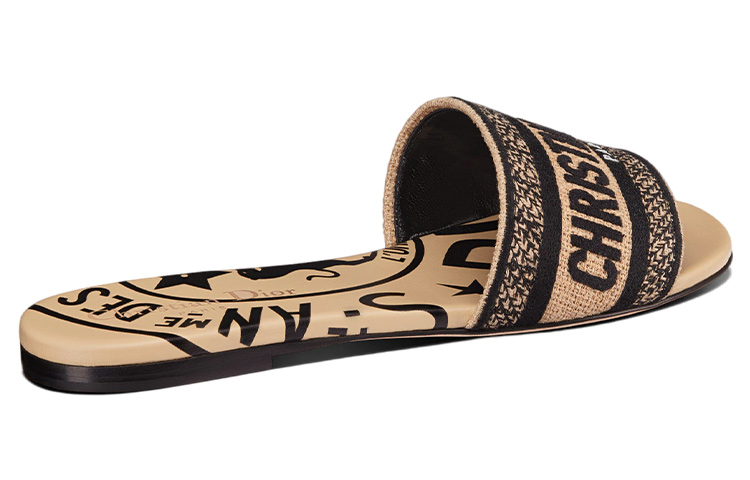 DIOR Dway Quiet Slide Slippers Women's Beige Yellow купить в интернет-магазине Yoocart с быстрой доставкой по России.