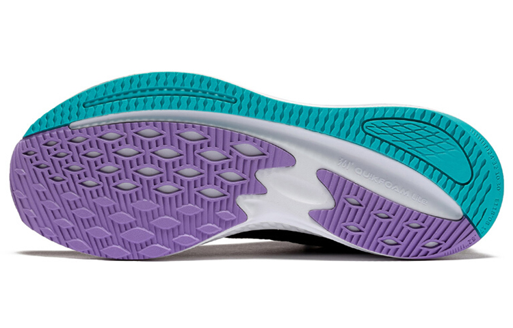 361° Cushioning, Slip Resistant, And Abrasion Resistant Low Top Running Shoes Women's Black Green