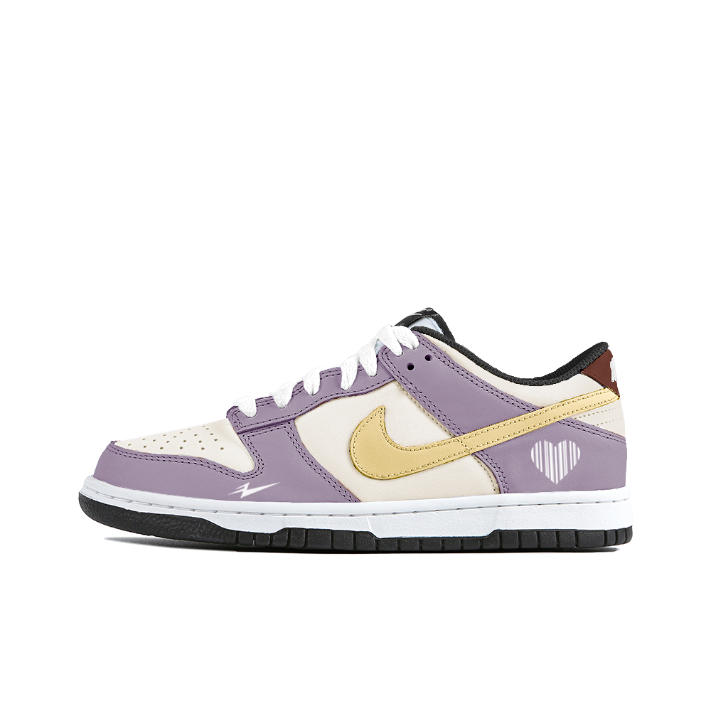 Nike Dunk Rich Nighttime Yeo Anti-Slip Wear-Resistant Low-Top Skateboard Shoes Unisex Gray