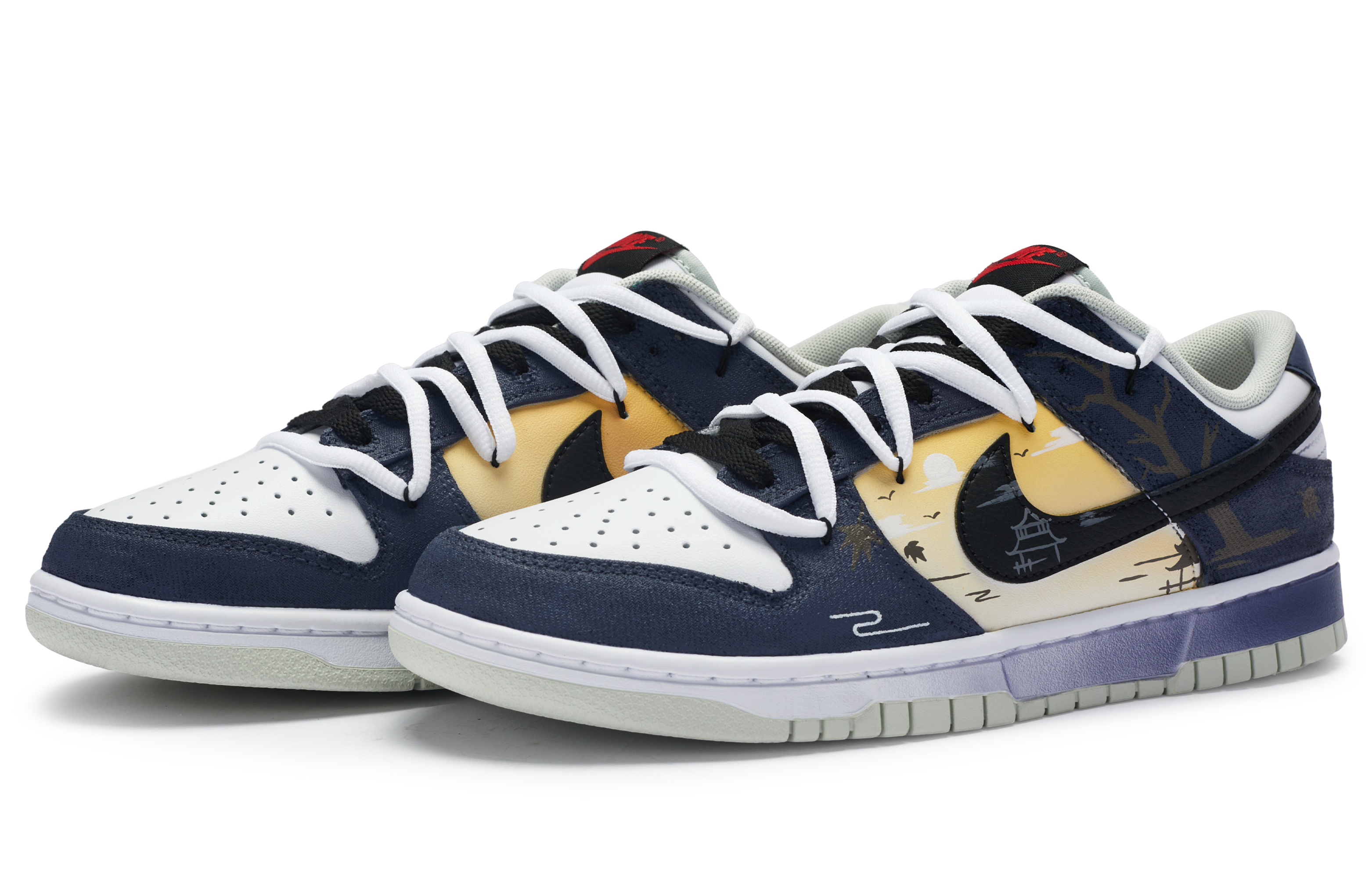 Nike Dunk 811 Manufacture Autumn Moon Pavilion Low-Top Skateboard Shoes Men's Blue Orange White купить в интернет-магазине Yoocart с быстрой доставкой по России.